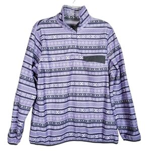 JACHS New York Cabin Collection Fleece Pullover Mock Neck